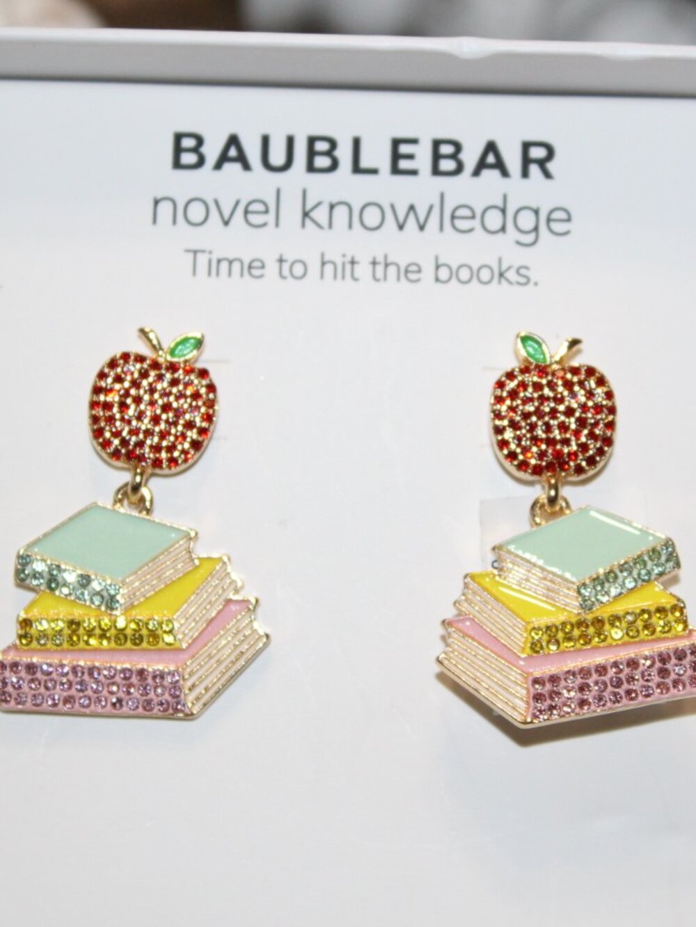 NWT BaubleBar "Novel Knowledge" earrings. Darling! - Picture 5 of 5